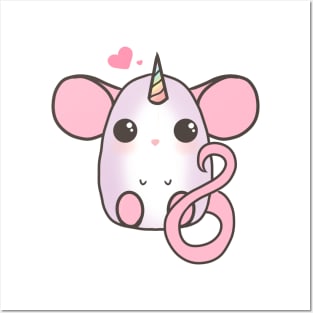 Cute Rat - Dumbo Unicorn Posters and Art